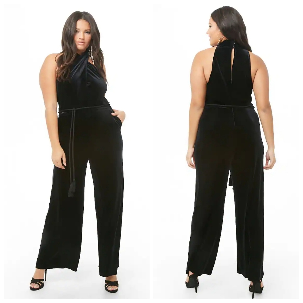 Black Velvet Jumpsuit